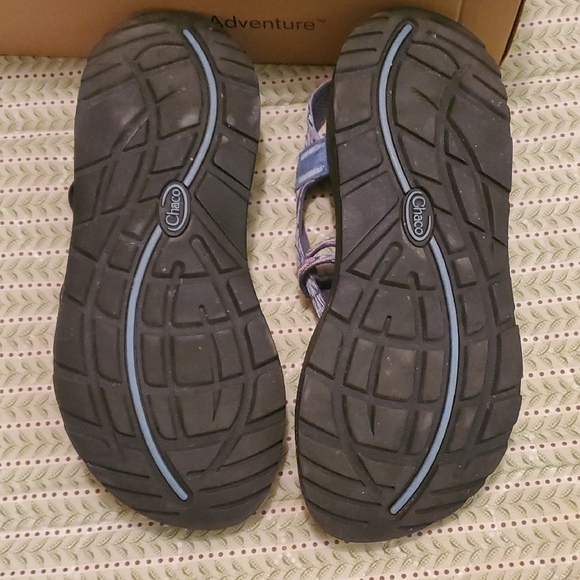 Chaco's Zcloud 2 Stylish Women's Sandals in Black‎ and Laced Agua - Picture 9 of 10